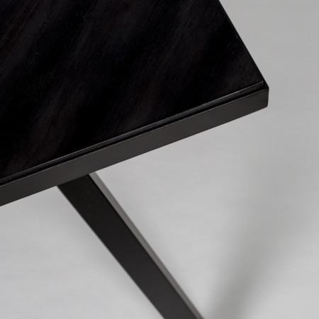 Table noire plateau motif chevron - Seth 