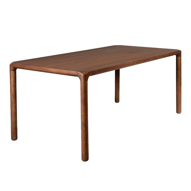 Table contemporaine placage noyer Storm Zuiver