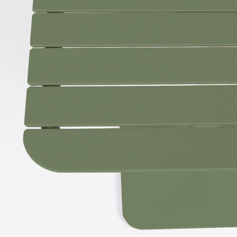 Table bistrot aluminium vert kaki - Vondel 