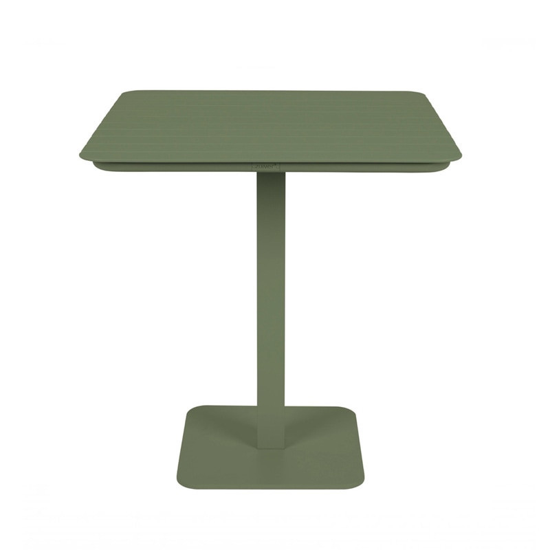 Table bistrot aluminium vert kaki Vondel Zuiver