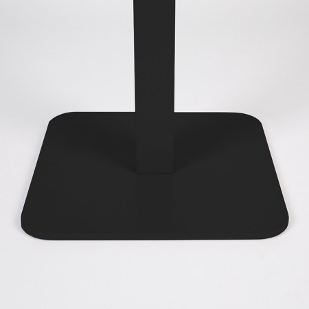 Table bistrot extérieur carrée métal noir - Vondel 