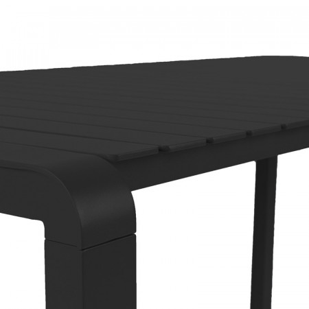 Table de jardin métal noir design - Vondel 