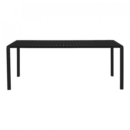 Table de jardin métal noir design - Vondel 