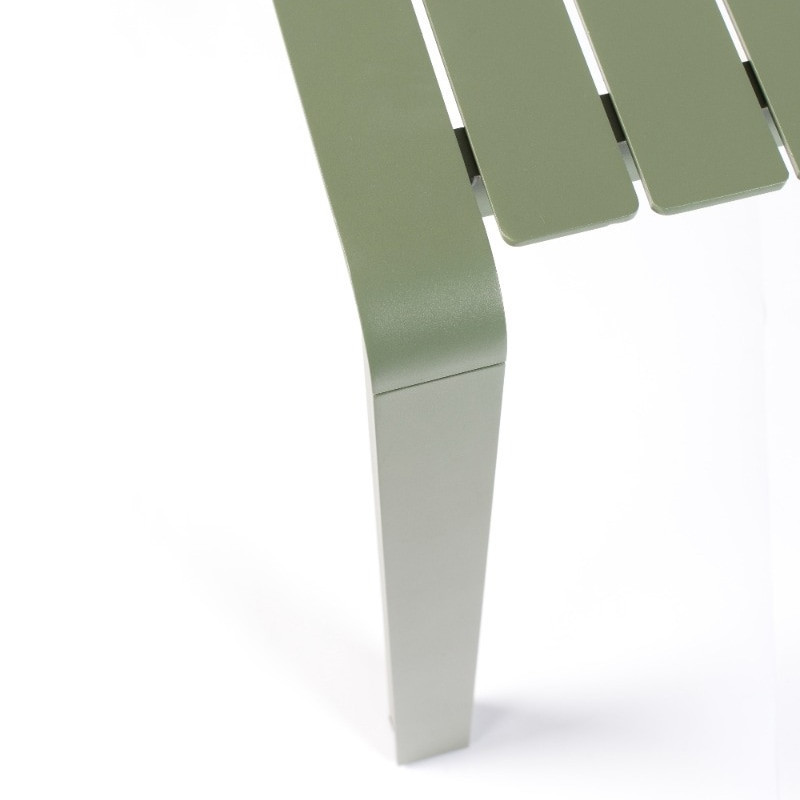 Table extérieur en métal vert kaki - Vondel 