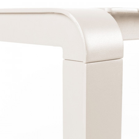 Table de jardin aluminium blanc design - Vondel 