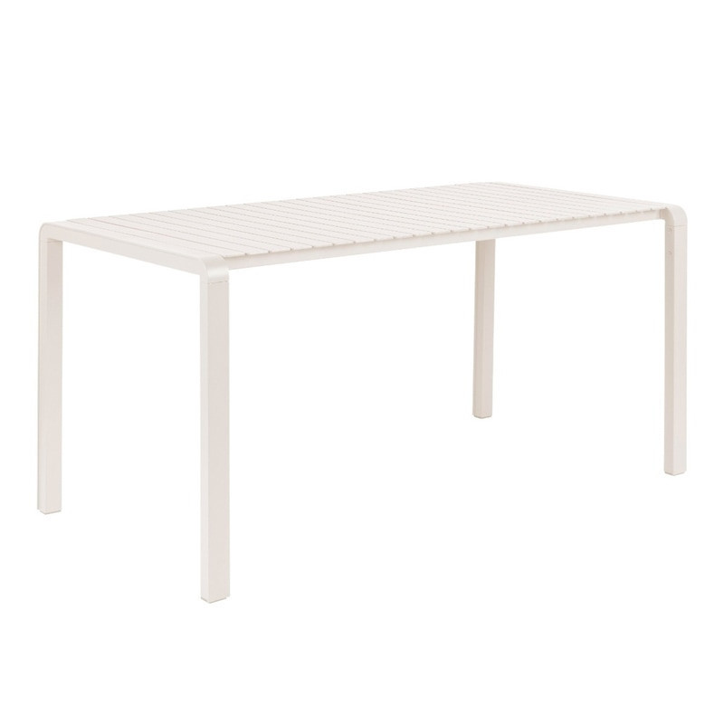 Table de jardin blanche aluminium design Vondel Zuiver