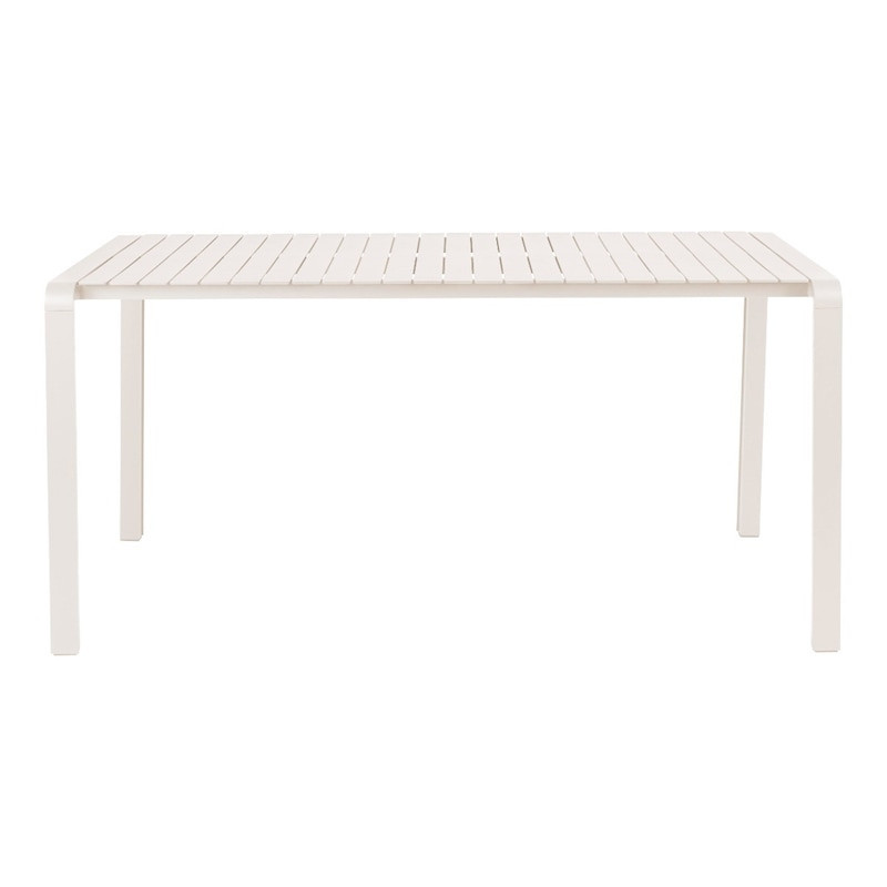 Table de jardin aluminium blanc design - Vondel 