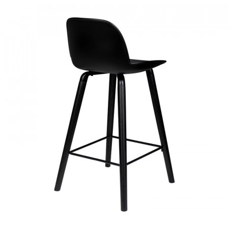 Tabouret de bar scandinave noir - Albert 