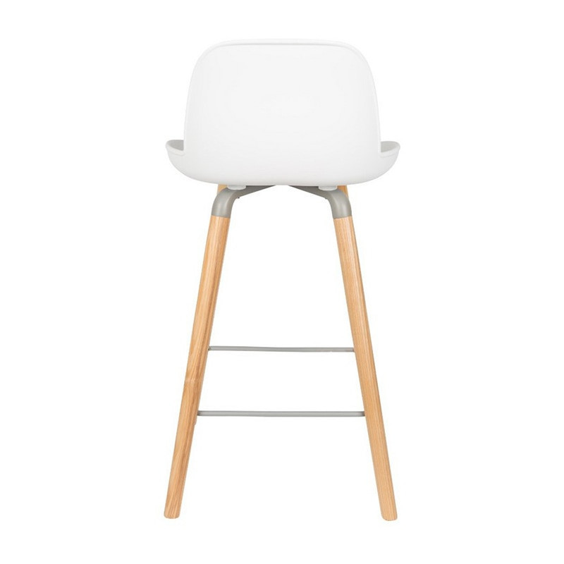 Tabouret de bar scandinave blanc - Albert 