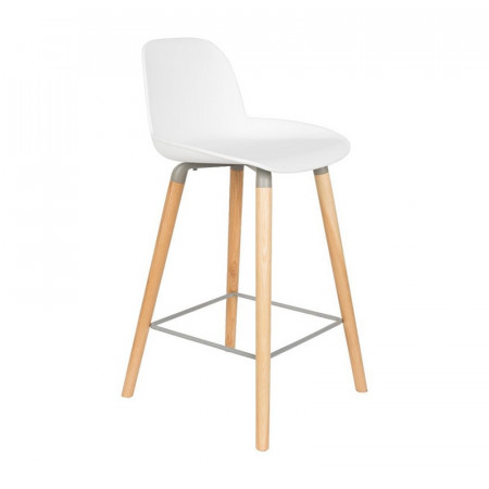 Tabouret de bar scandinave blanc Albert Zuiver