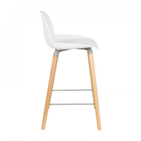 Tabouret de bar scandinave blanc - Albert 