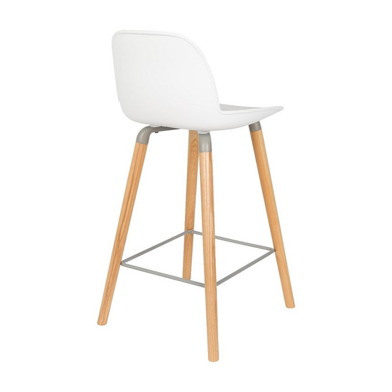 Tabouret de bar scandinave blanc - Albert 