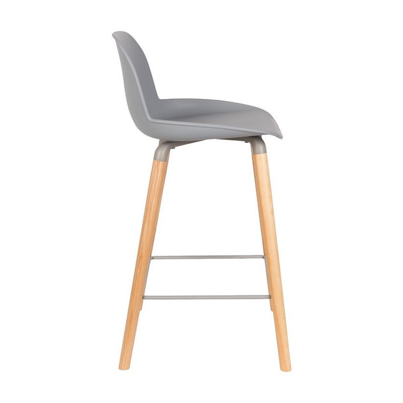 Tabouret de bar scandinave gris clair - Albert 