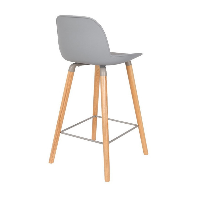 Tabouret de bar scandinave gris clair - Albert 