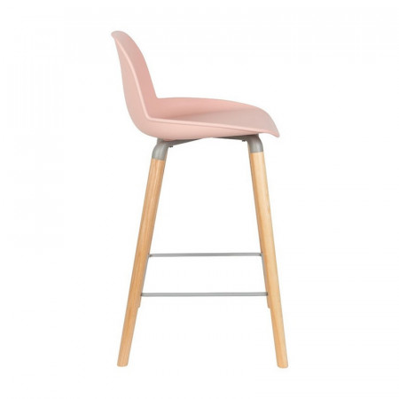 Tabouret de bar scandinave rose - Albert 