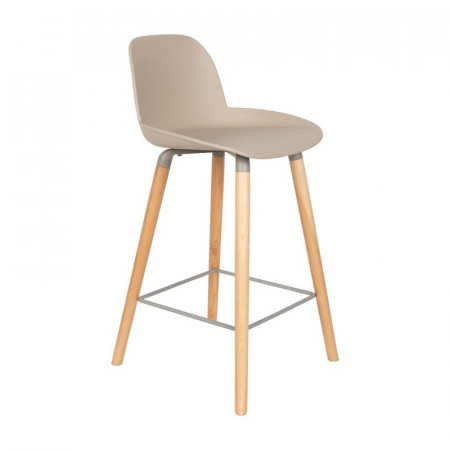 Tabouret de bar scandinave taupe Albert Zuiver