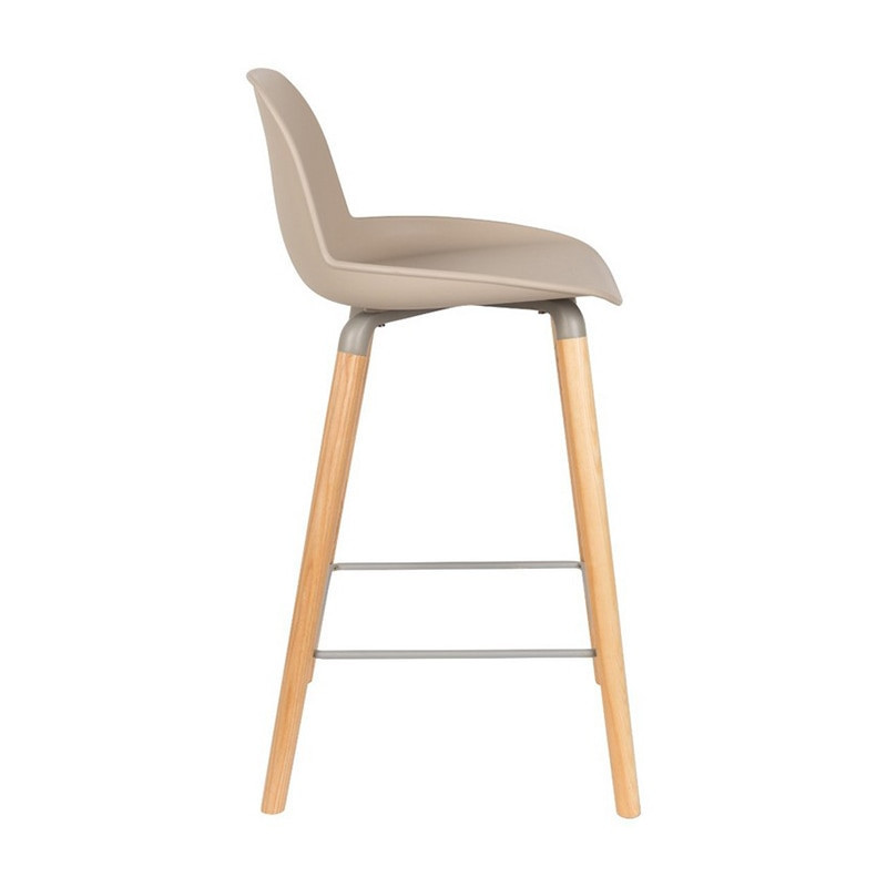 Tabouret de bar scandinave taupe - Albert 