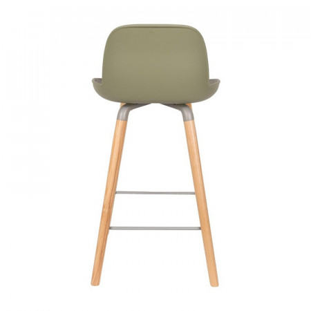 Tabouret de bar scandinave vert kaki - Albert 