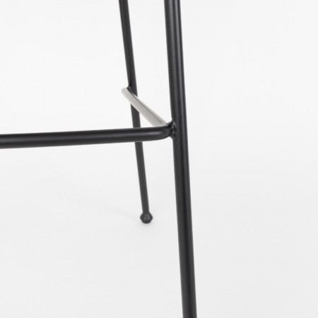 Tabouret de bar simili cuir noir design - Feston 