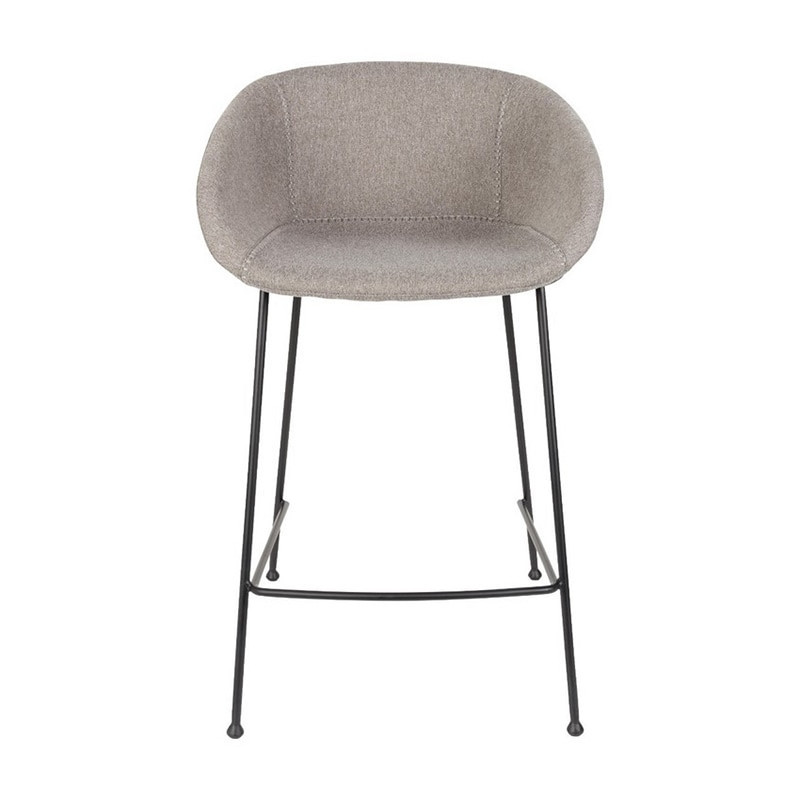 Tabouret de bar gris design confortable - Feston 