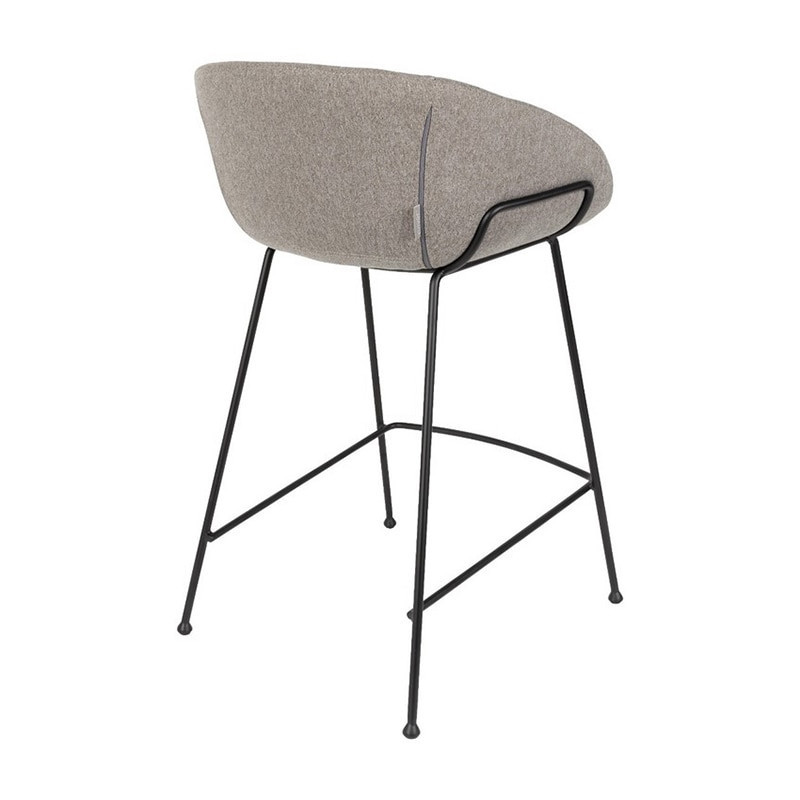 Tabouret de bar gris design confortable - Feston 