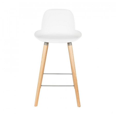 Tabouret de bar scandinave blanc - Albert 