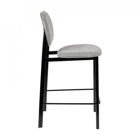 Tabouret de bar tissu gris design Spike Zuiver