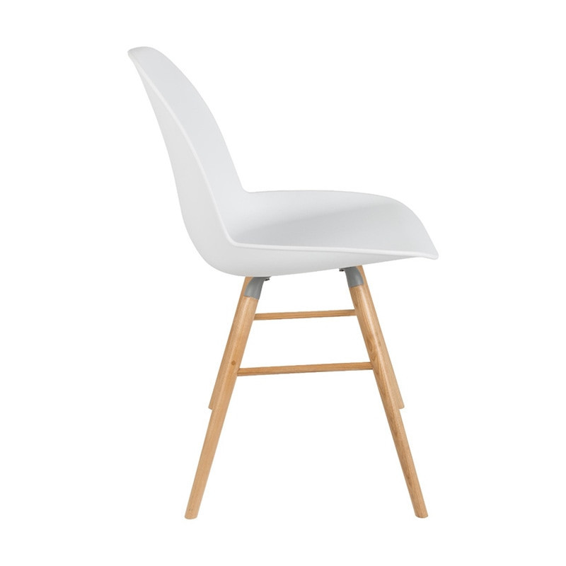 Chaise blanche style scandinave Albert Zuiver