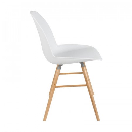Chaise blanche style scandinave Albert Zuiver