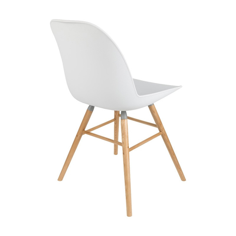 Chaise blanche scandinave Albert Zuiver