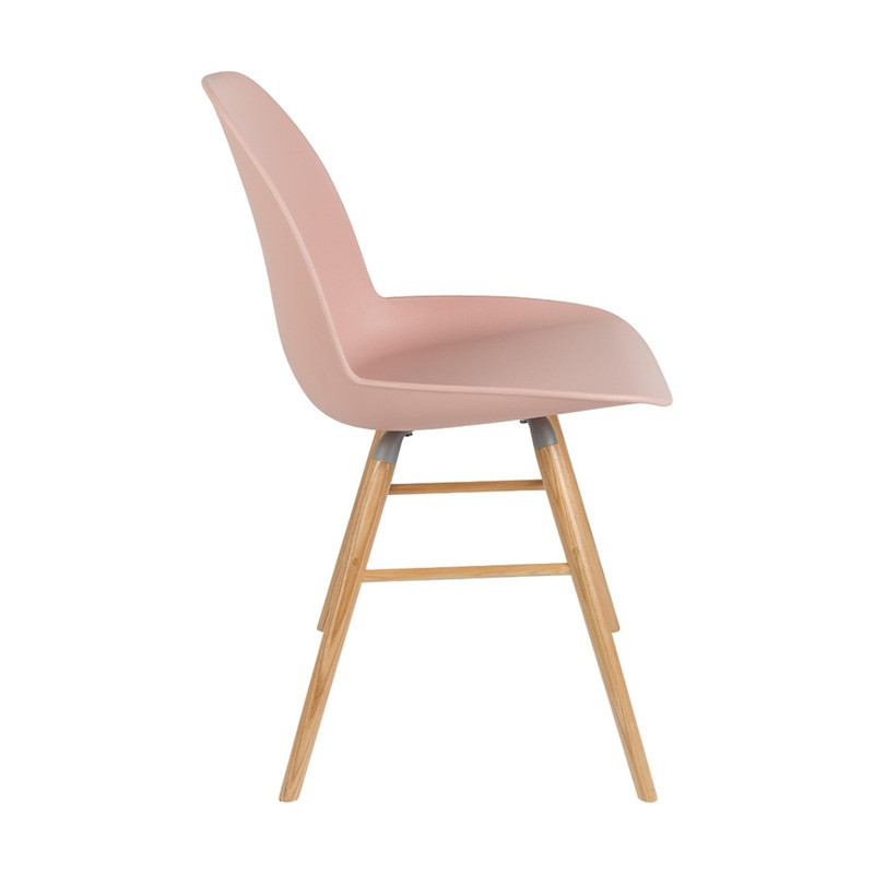 Chaise rose style scandinave Albert Zuiver