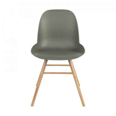 Chaise style scandinave vert kaki Albert Zuiver