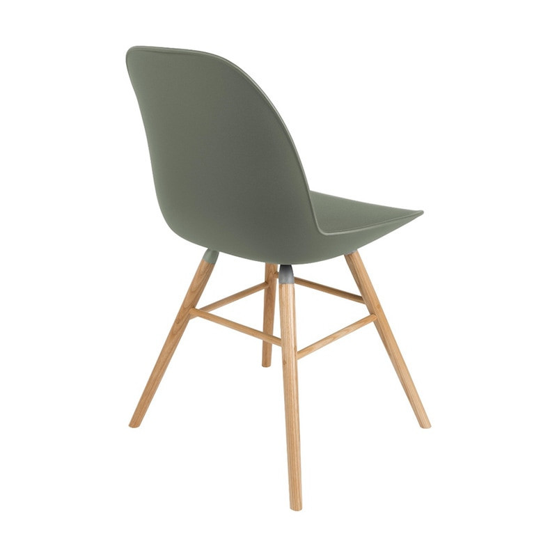 Chaise style scandinave vert kaki - Albert 