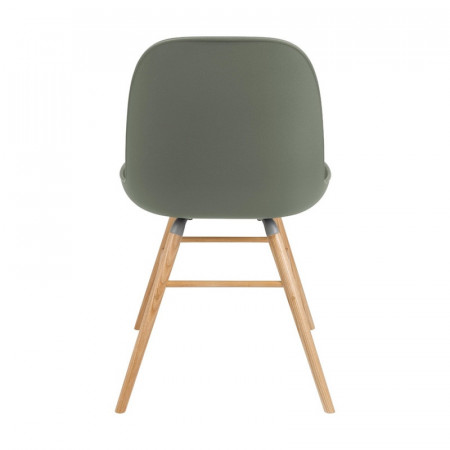 Chaise style scandinave vert kaki - Albert 