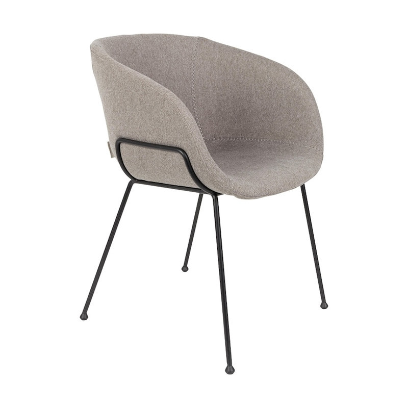 Chaise de salle à manger grise design Feston Zuiver