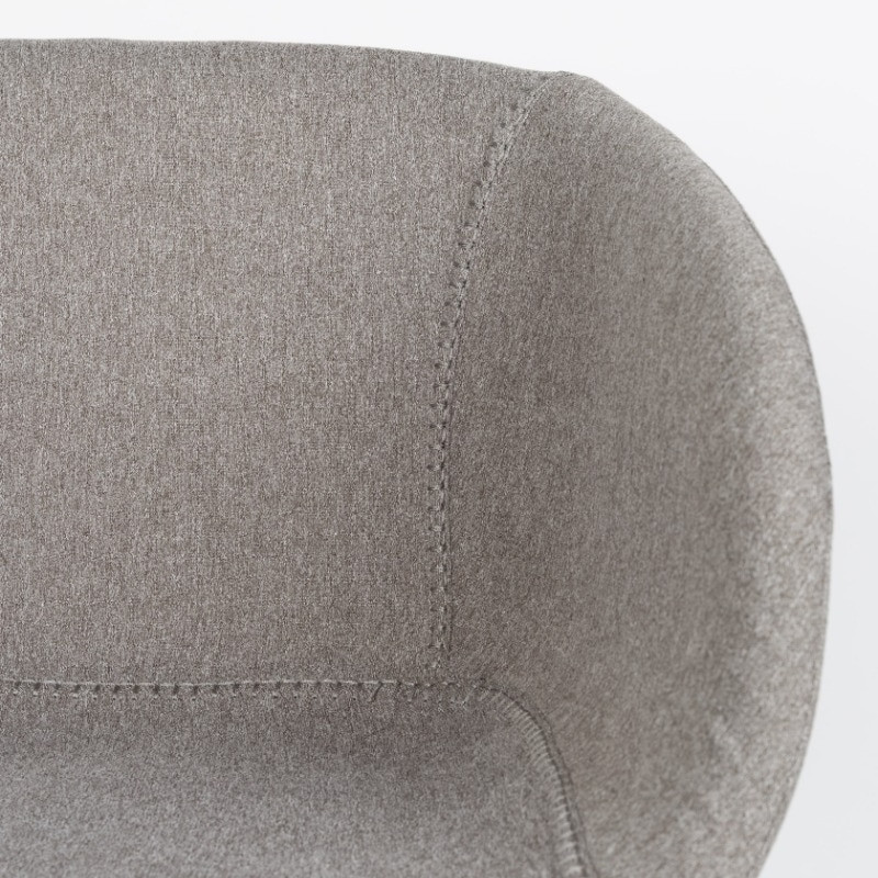 Chaise de salle à manger design grise - Feston 