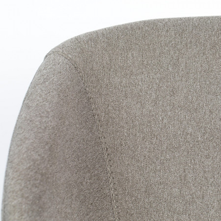 Fauteuil gris clair design en tissu - Feston 