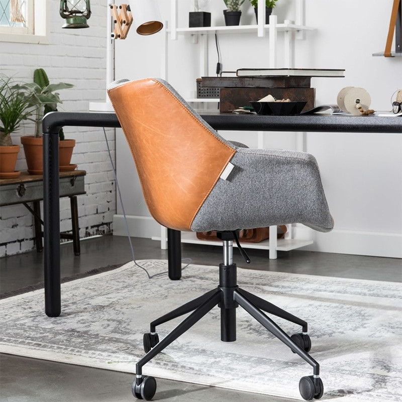 Chaise de bureau design bi-matière - Doulton