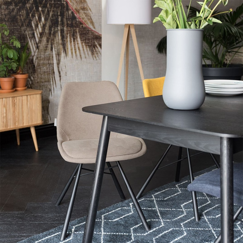 Table extensible noire style scandinave - Glimps