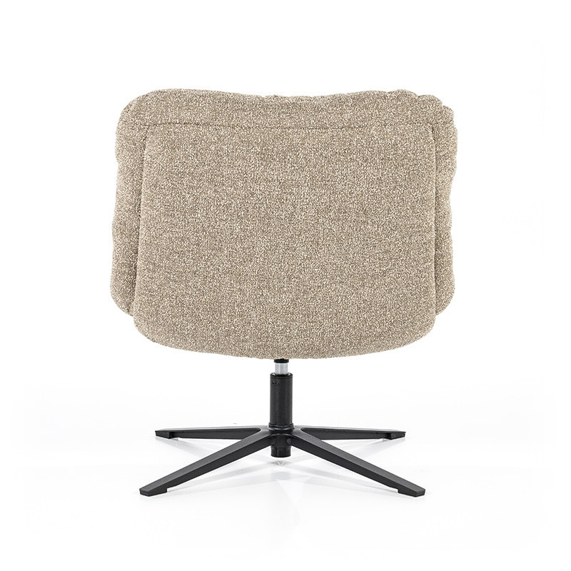 Fauteuil beige confortable et pivotant - Diane