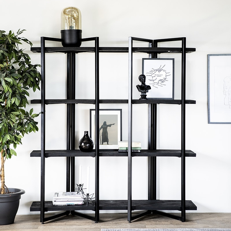 Etagère murale noire étagère moderne étagère design métal salon