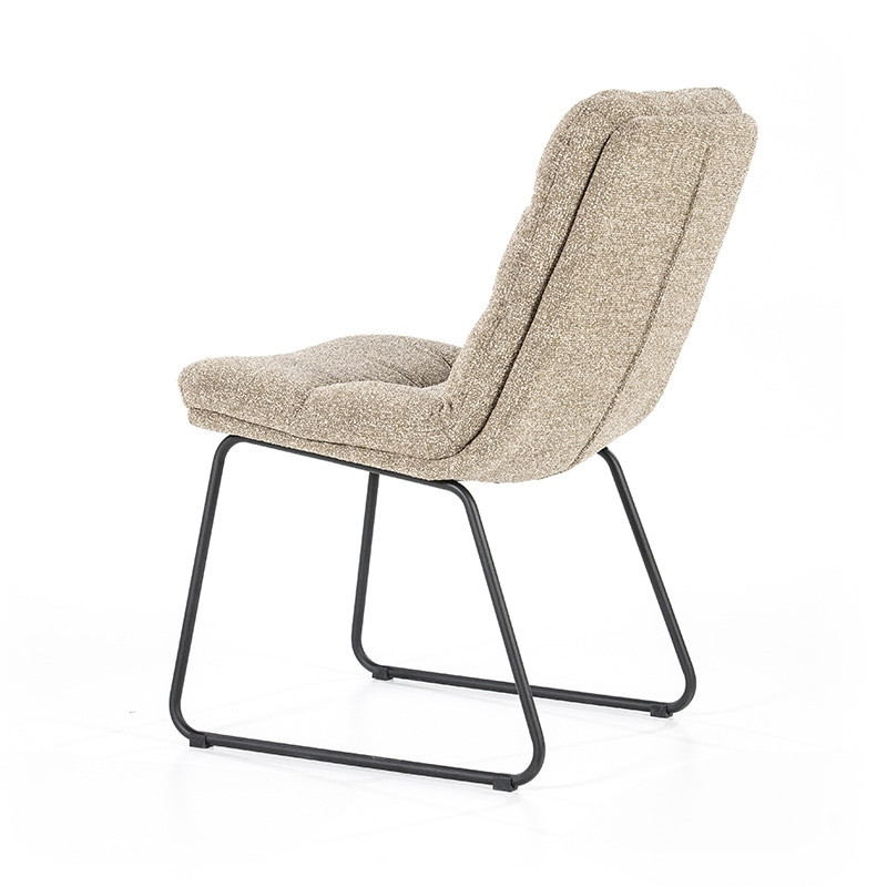 Chaise tissu beige confortable - Diane 