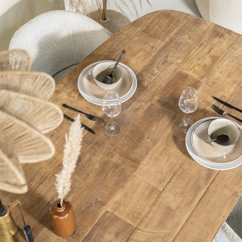 Table salle à manger bois style scandinave - Liv