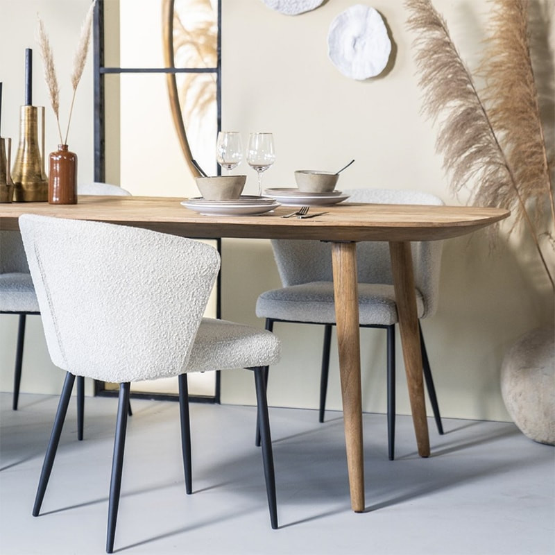 Table salle à manger bois style scandinave - Liv