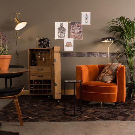 Meuble bar à roulettes - Gino 