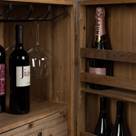 Meuble bar à roulettes - Gino 