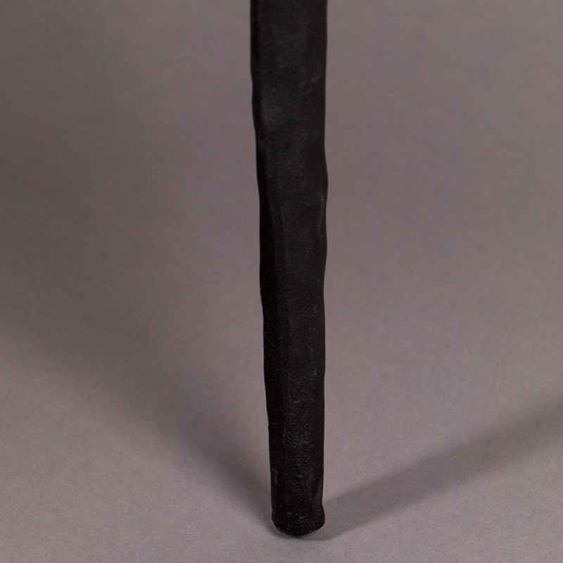 Console marbre noir et métal noir - Mark 