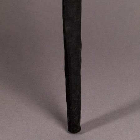 Console marbre noir et métal noir - Mark 