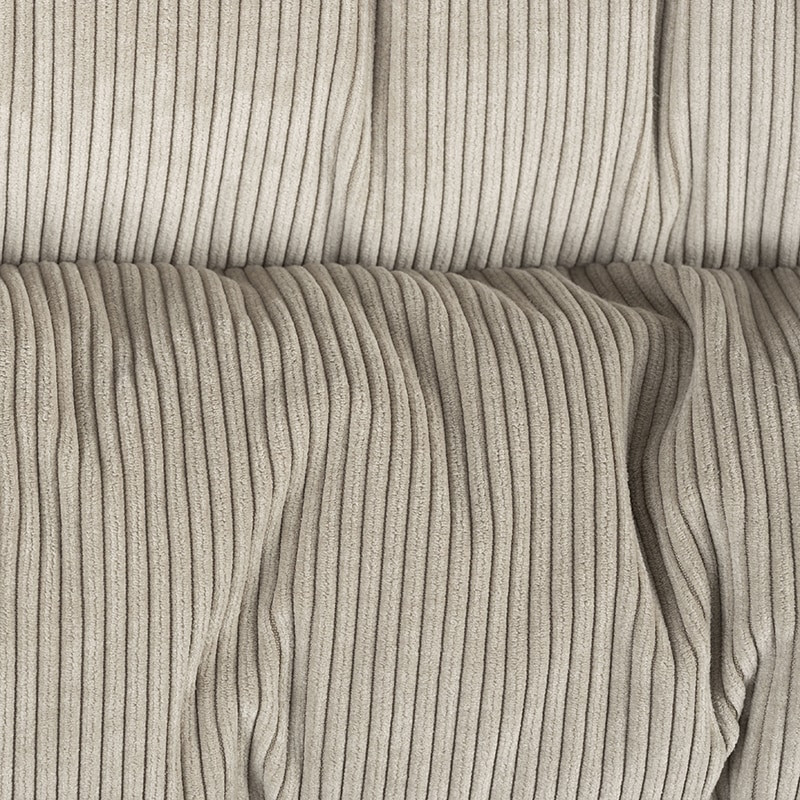 Fauteuil confortable design tissu beige - Aimé 