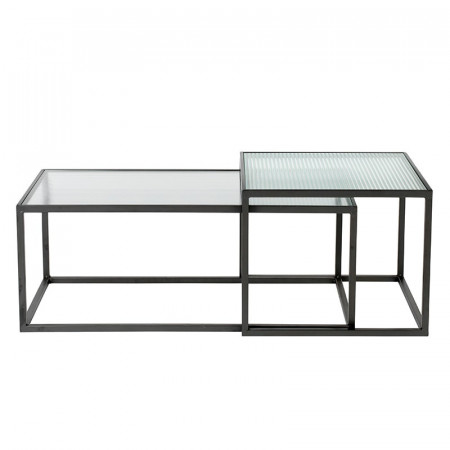 Table basse gigogne en verre design - Boli 